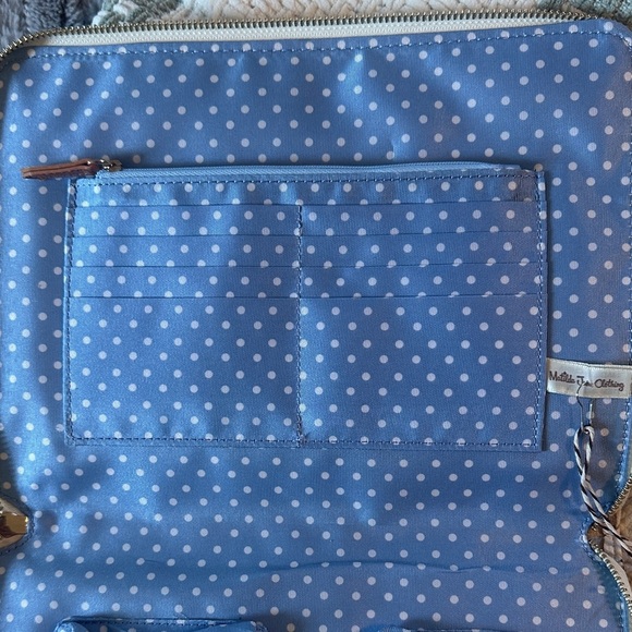 NWT Matilda Jane on the go pebbled vegan floral tech organizer - Picture 5 of 6